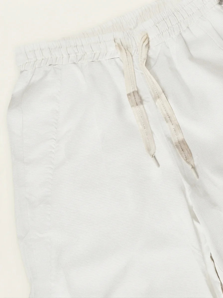 Norzay wide leg Peleated Trouser - White