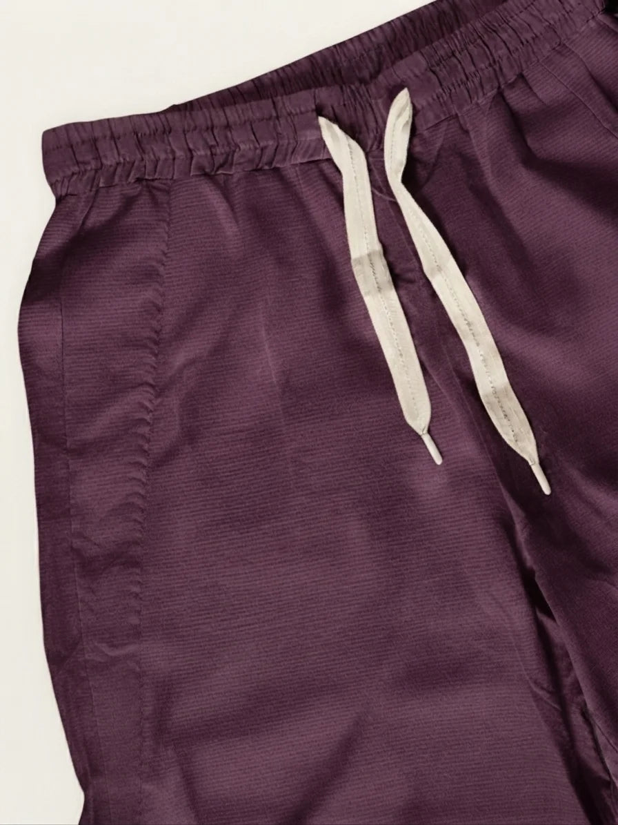 Norzay Wide Leg Pleated Trouser – Maroon