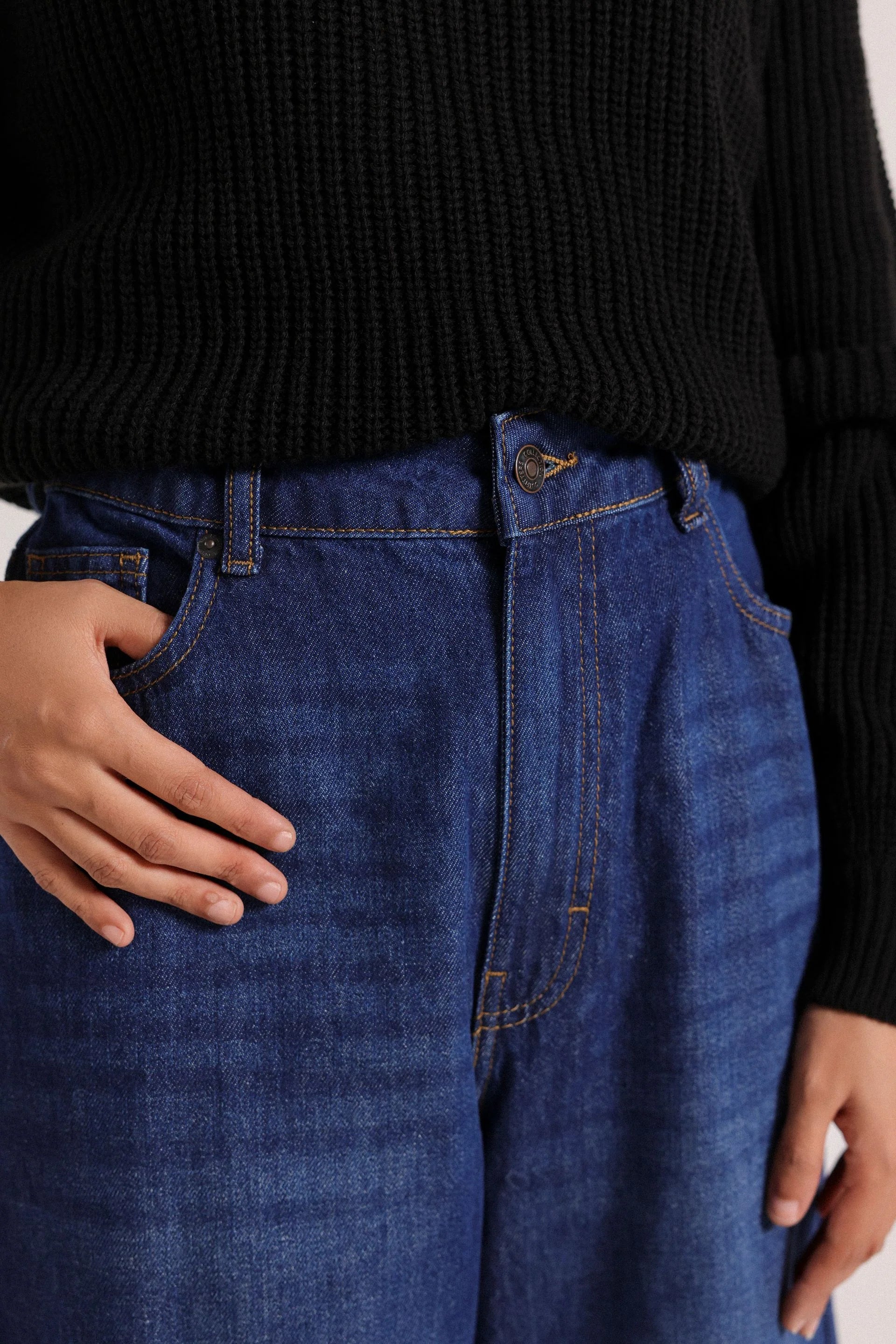 Norzay wide leg Jeans - Navy blue