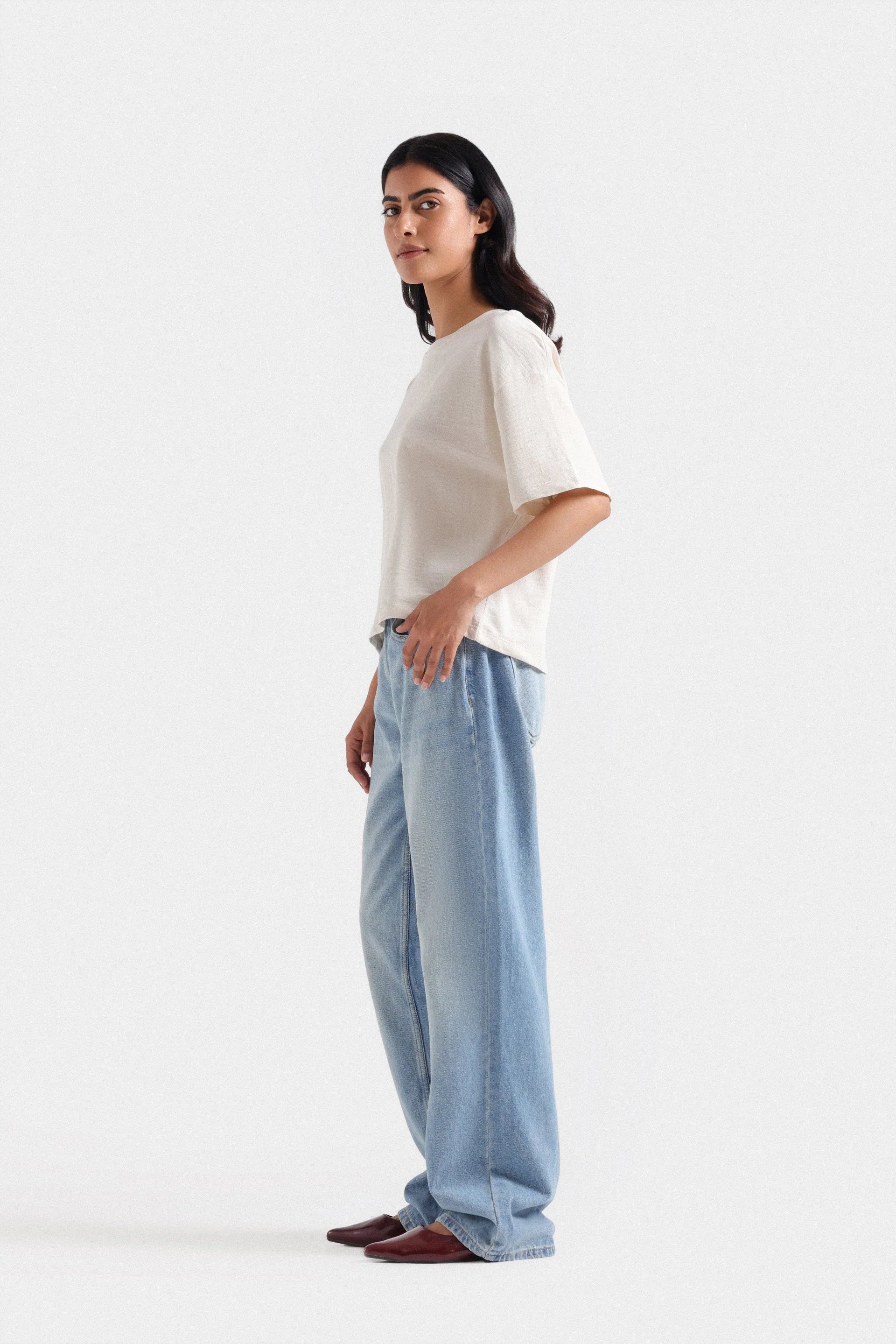 Norzay wide leg Jeans - Ice blue