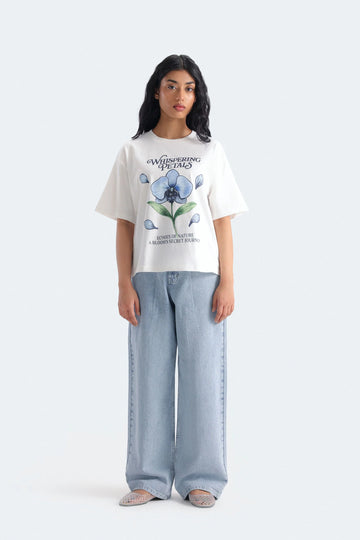 Norzay wide leg Jeans - Ice blue